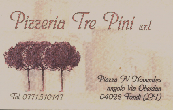 Pizzeria tre Pini